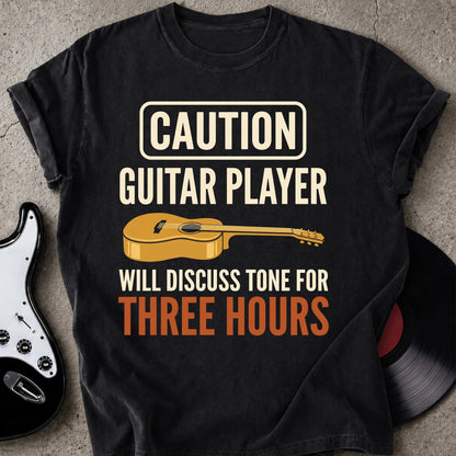 Caution Guitar Player T-shirt