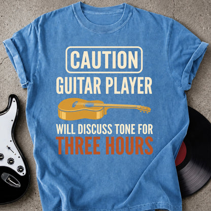 Caution Guitar Player T-shirt