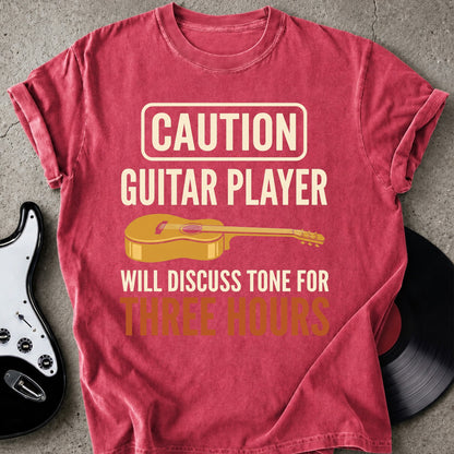 Caution Guitar Player T-shirt