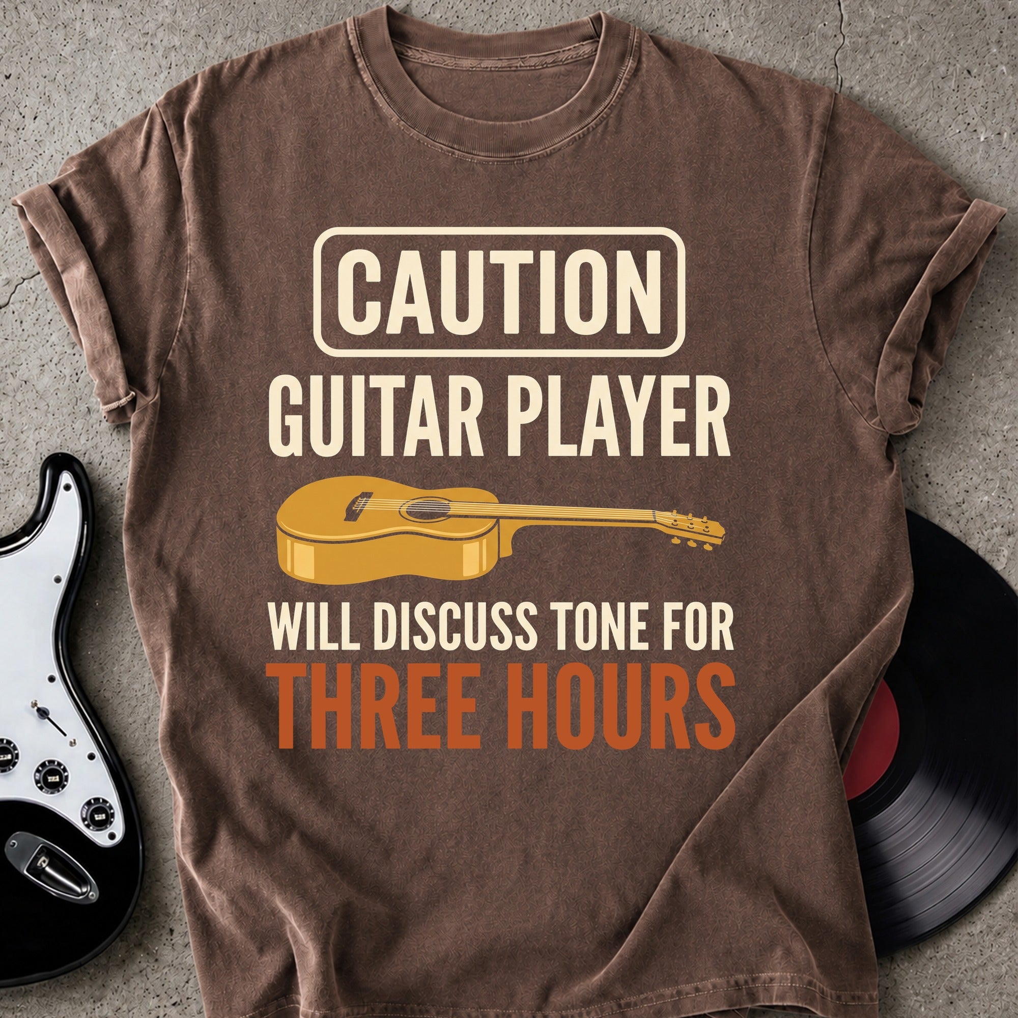 Caution Guitar Player T-shirt