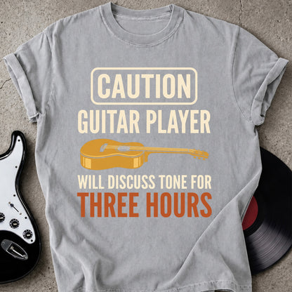 Caution Guitar Player T-shirt