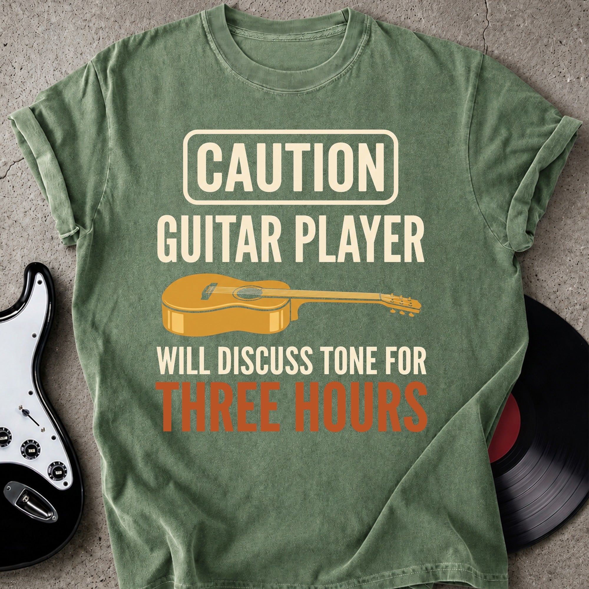 Caution Guitar Player T-shirt