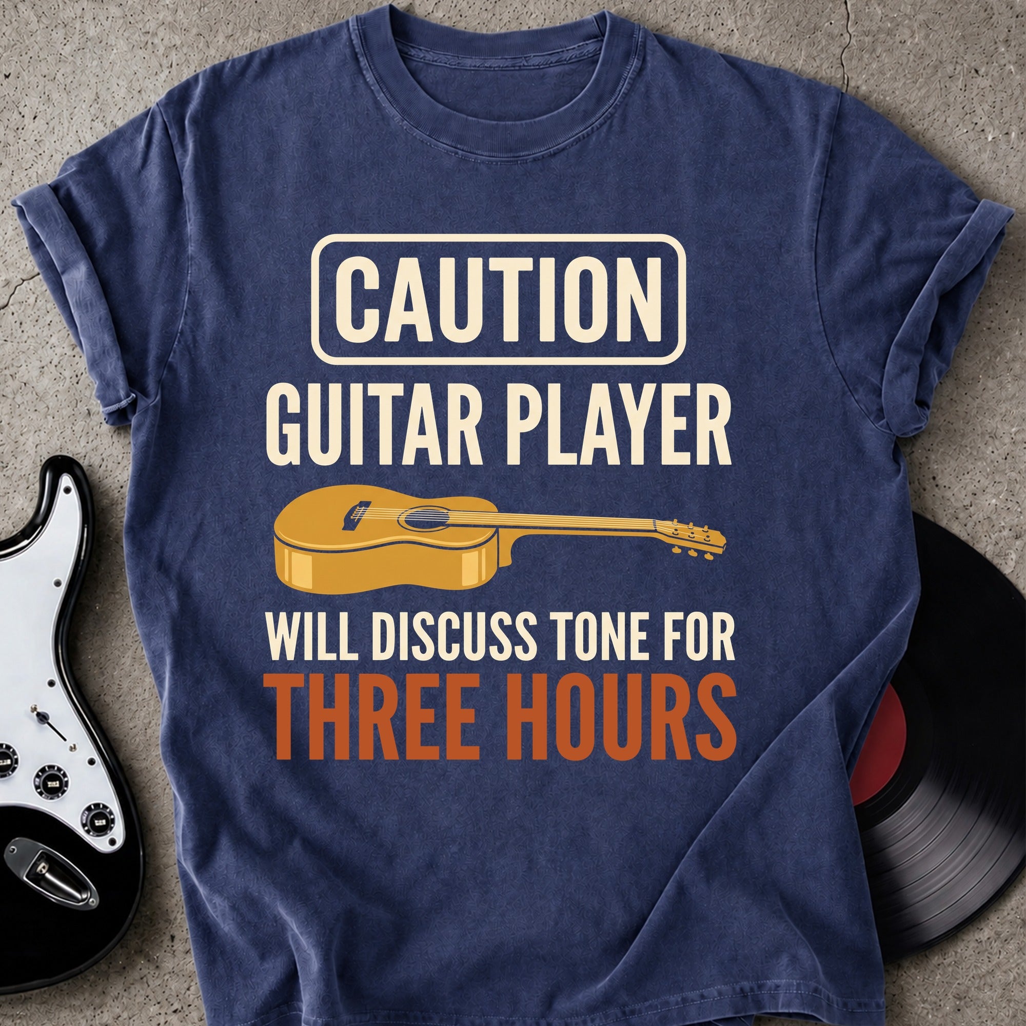Caution Guitar Player T-shirt