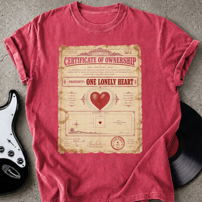 Certificate of Ownership T-shirt