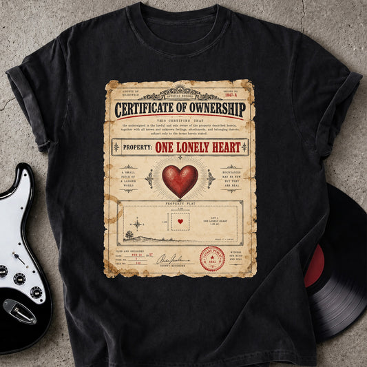 Certificate of Ownership T-shirt