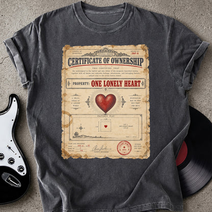 Certificate of Ownership T-shirt