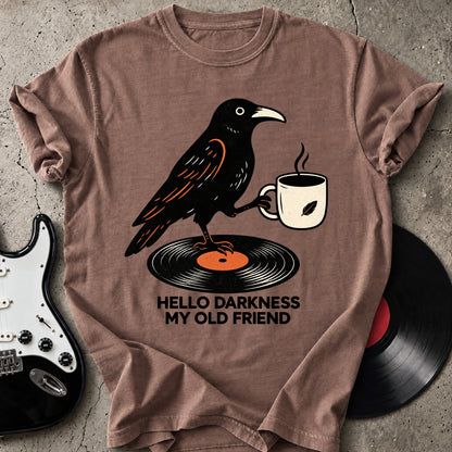 Coffee Raven Vinyl T-Shirt