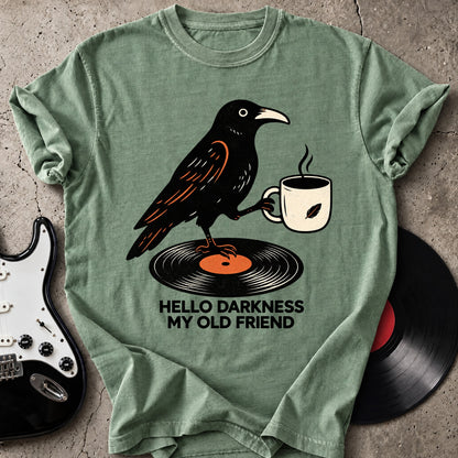 Coffee Raven Vinyl T-Shirt