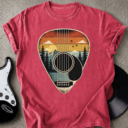 Sunset Guitar Pick T-shirt