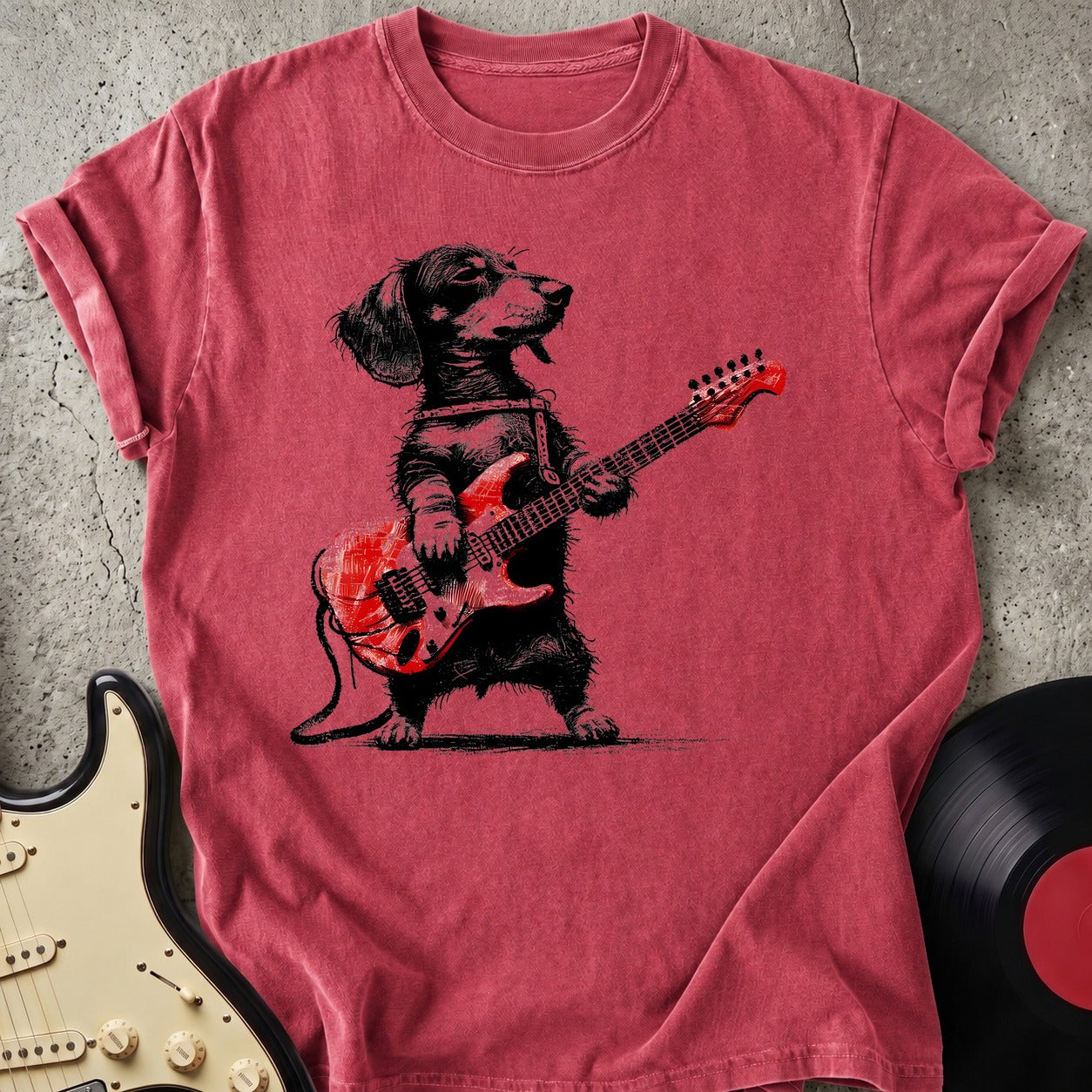 Dachshund Rocker T-shirt