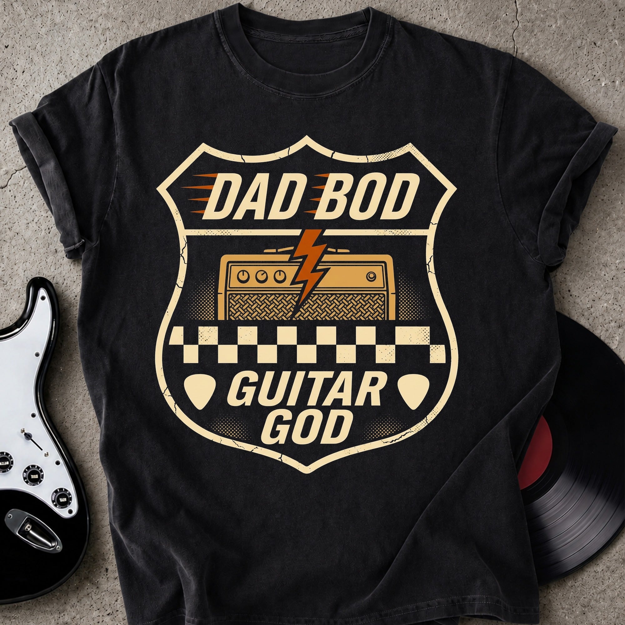 Dad Bod Guitar God T-shirt