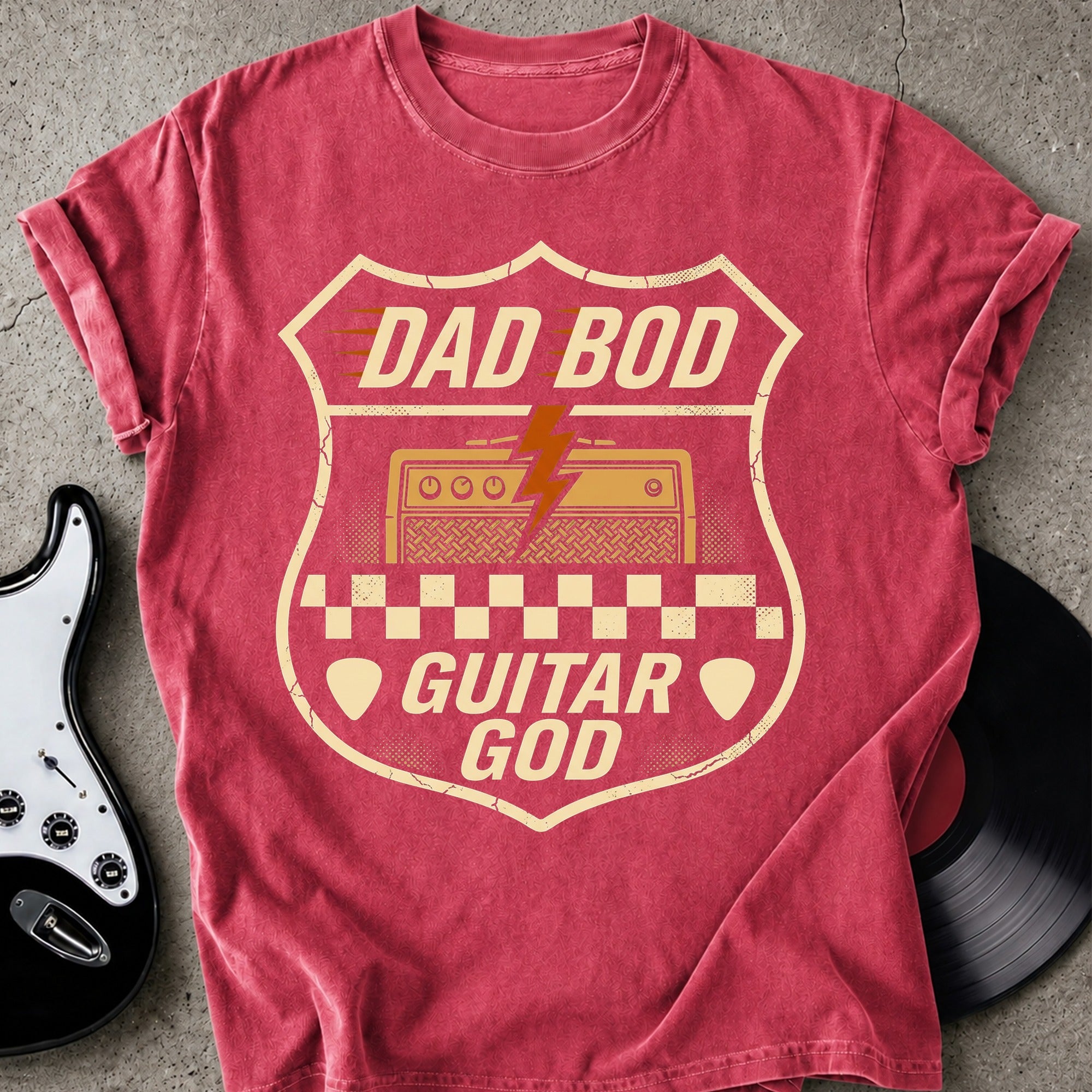 Dad Bod Guitar God T-shirt