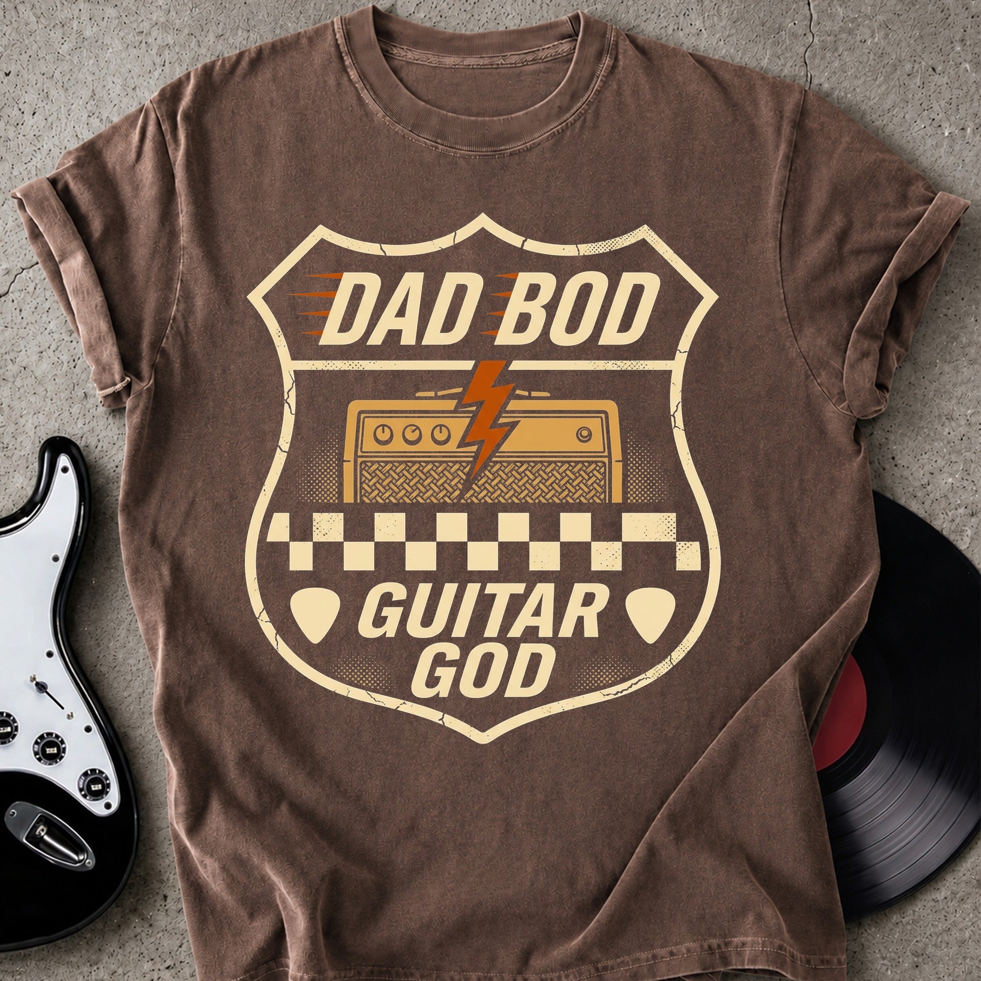 Dad Bod Guitar God T-shirt
