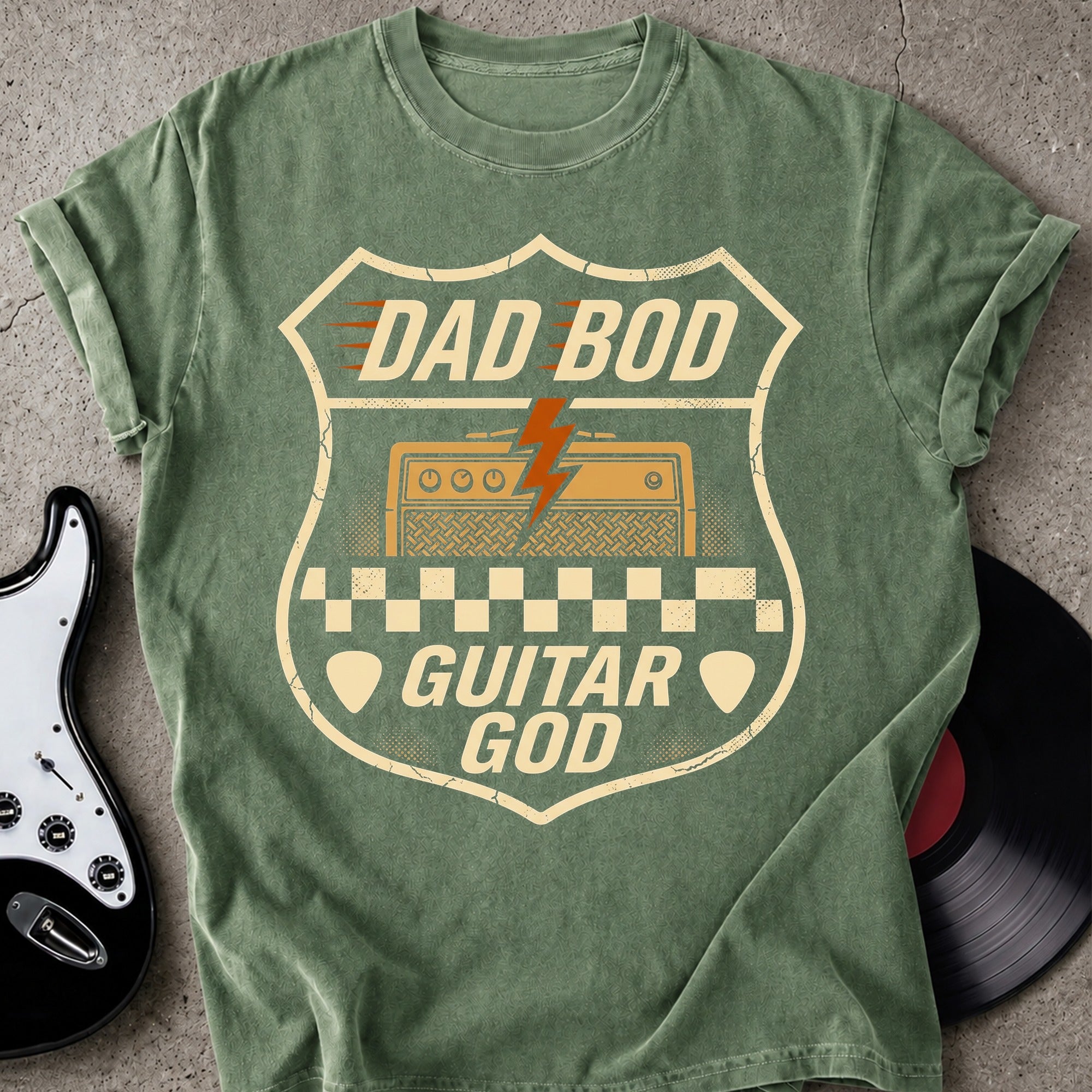 Dad Bod Guitar God T-shirt