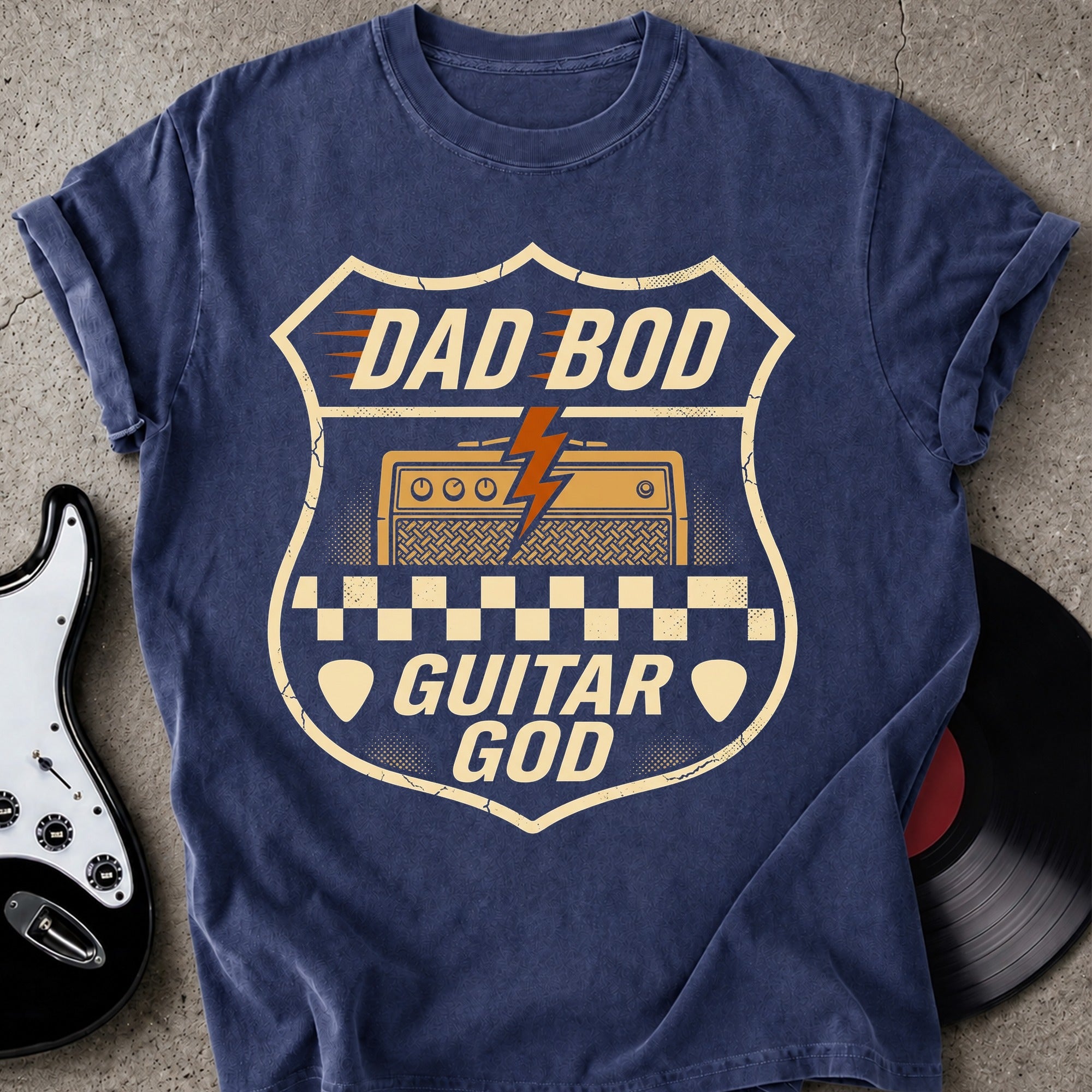 Dad Bod Guitar God T-shirt