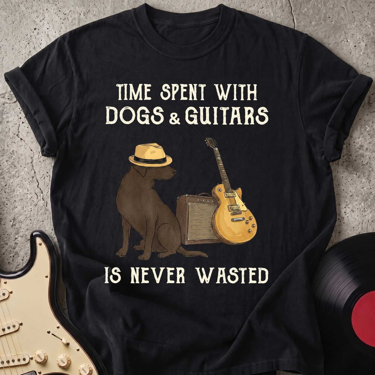 Dog and Guitar T-shirt