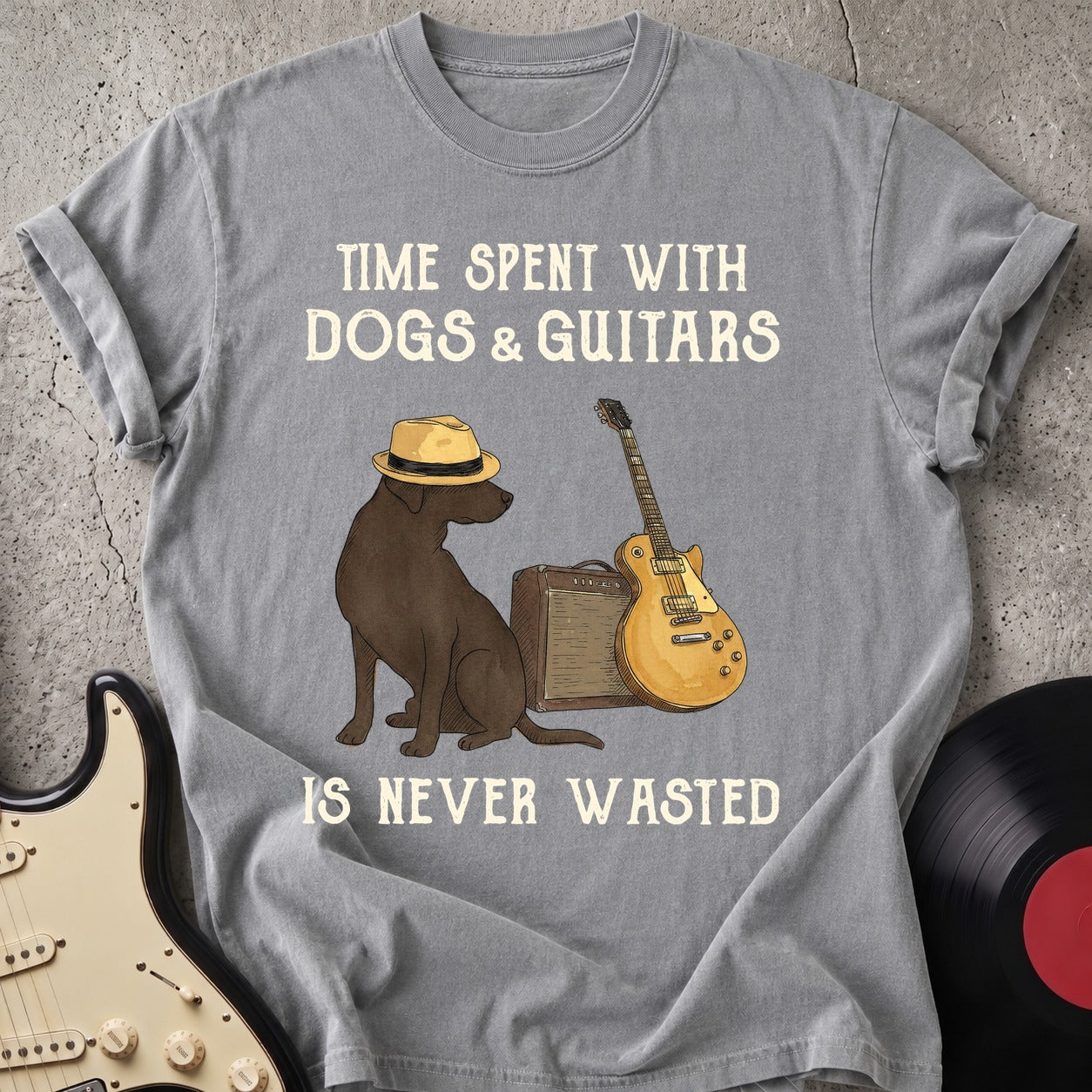 Dog and Guitar T-shirt