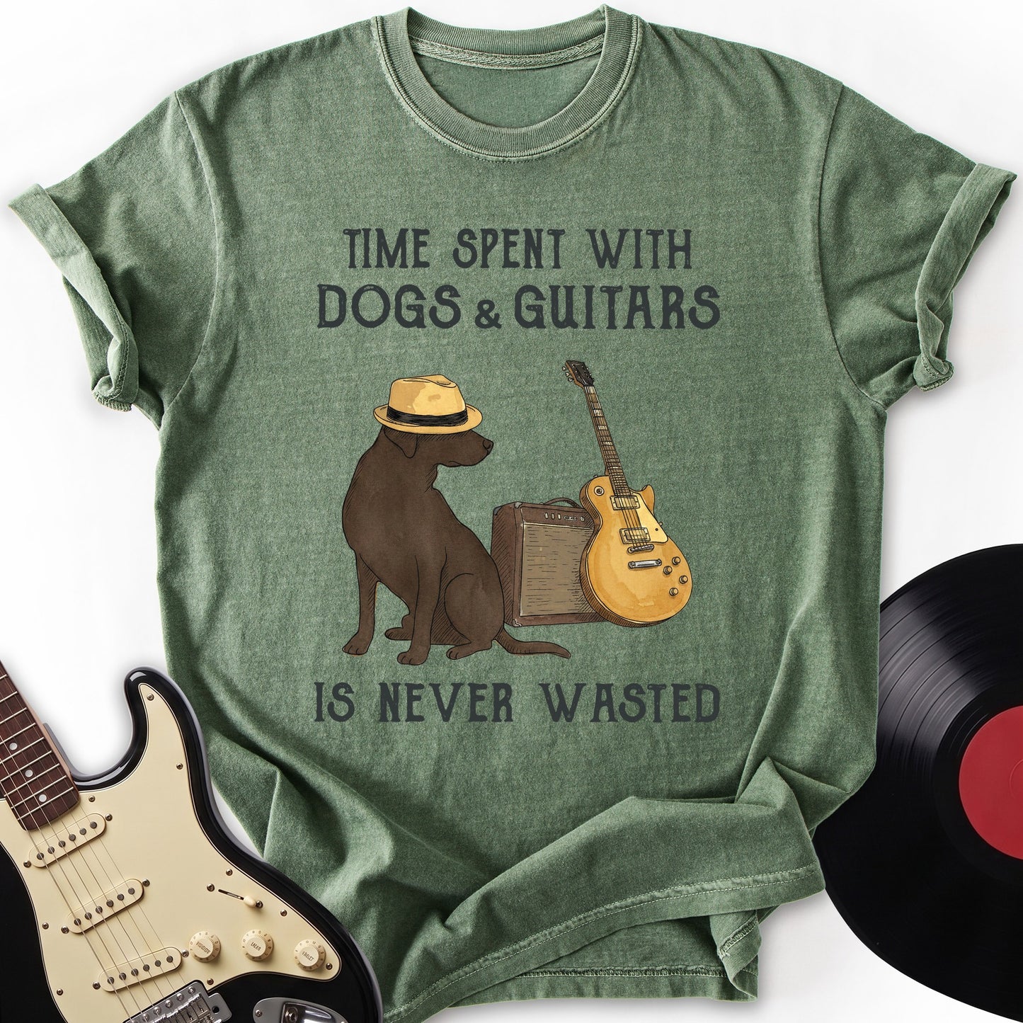 Dog and Guitar T-Shirt