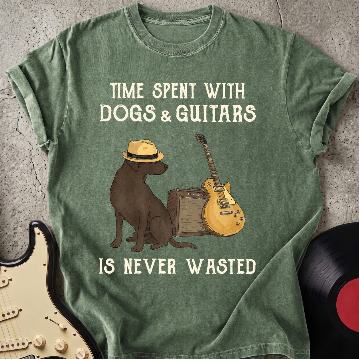 Dog and Guitar T-shirt