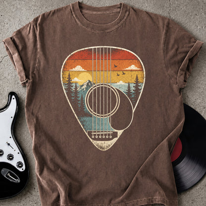 Sunset Guitar Pick T-shirt