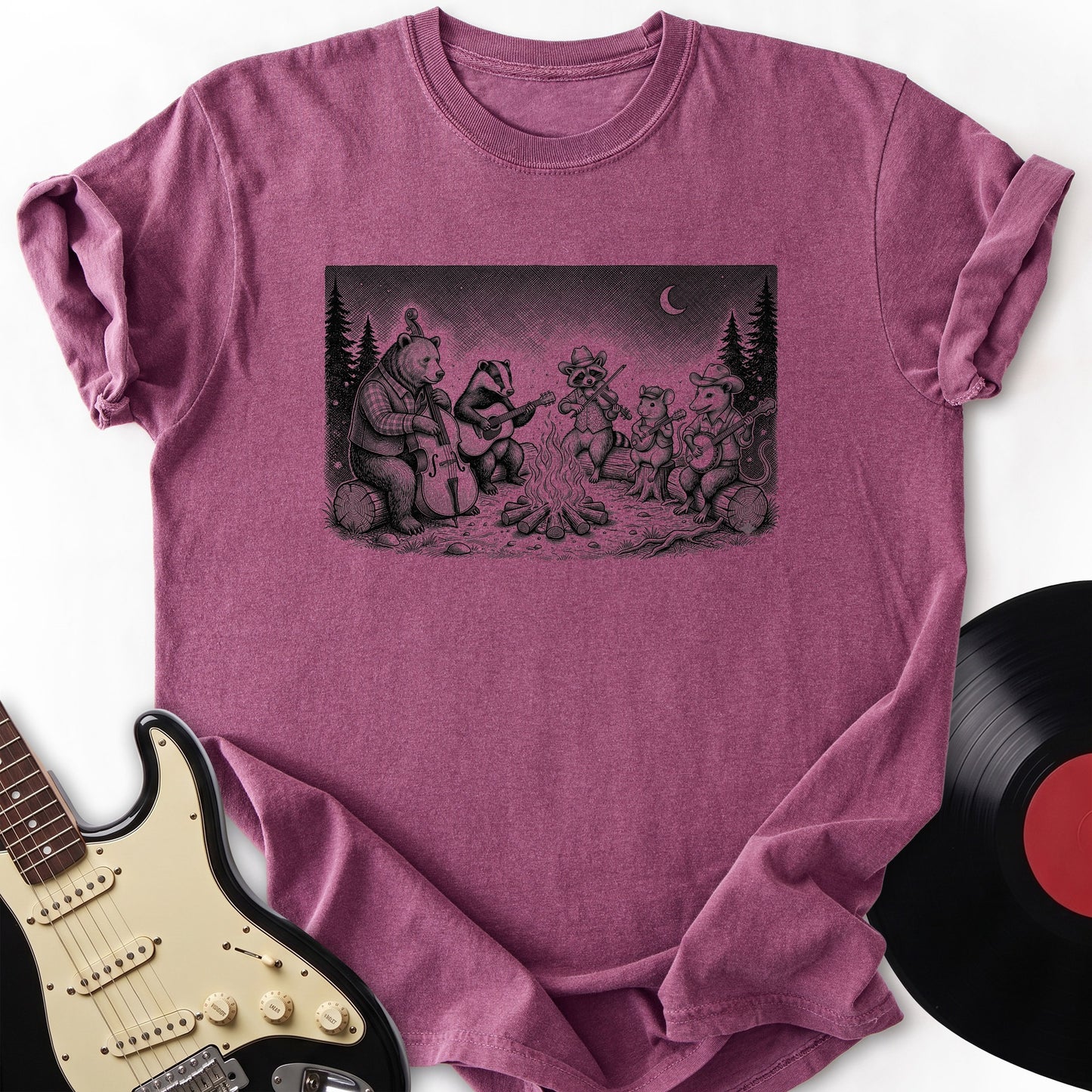 Fire and Guitar T-Shirt