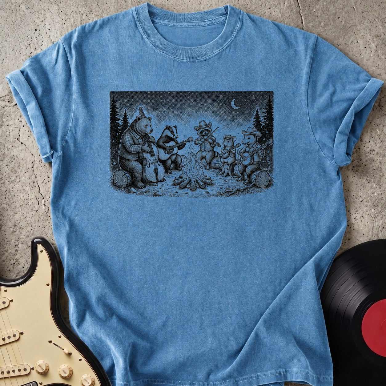 Fire and Guitar T-shirt