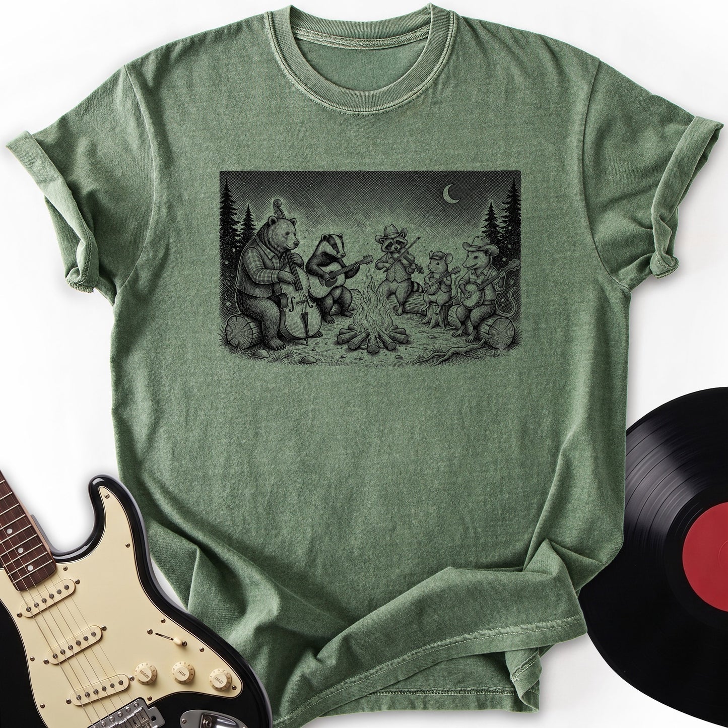 Fire and Guitar T-Shirt