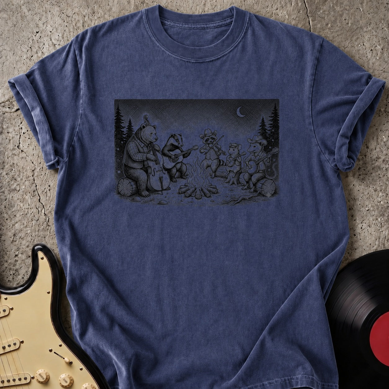 Fire and Guitar T-shirt