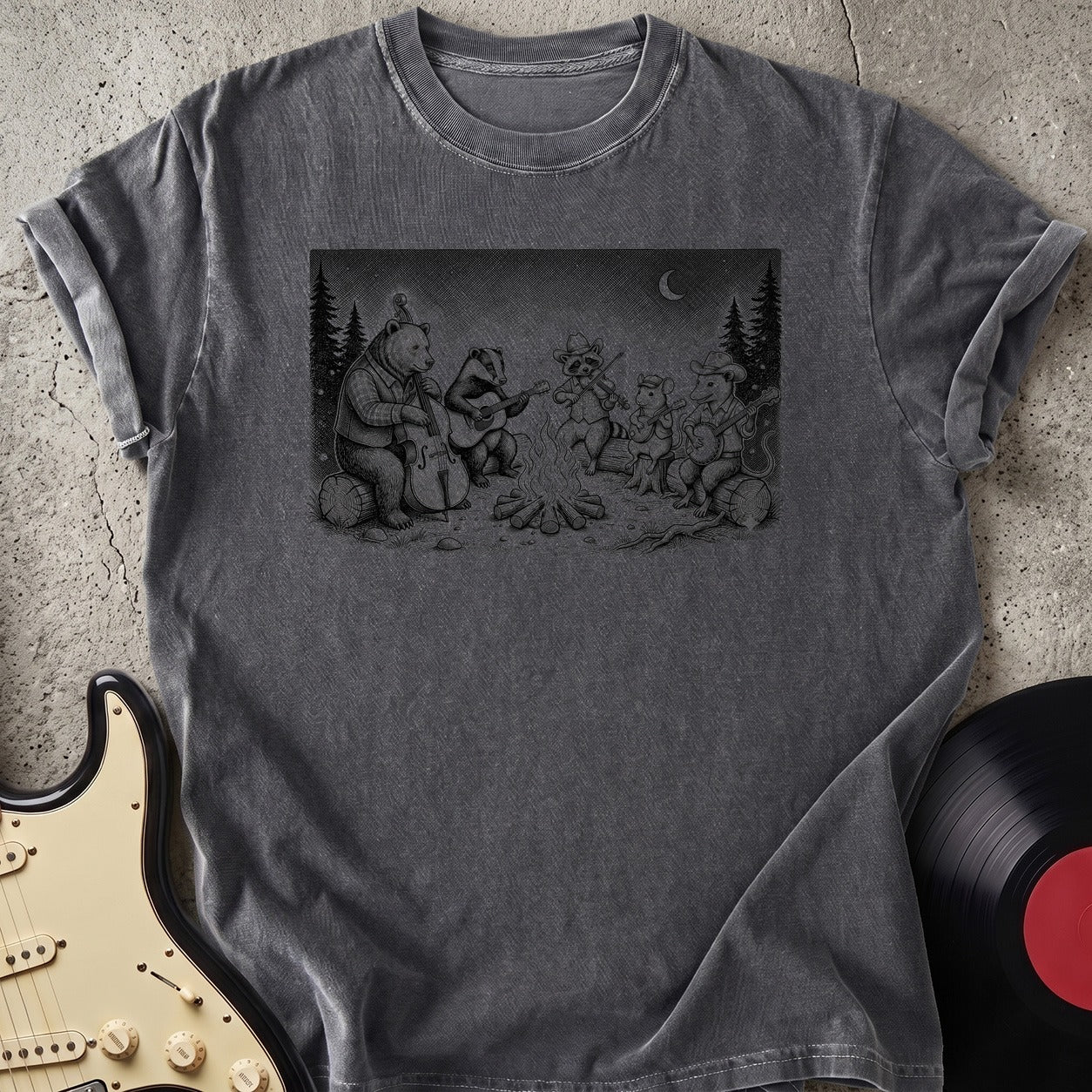 Fire and Guitar T-shirt