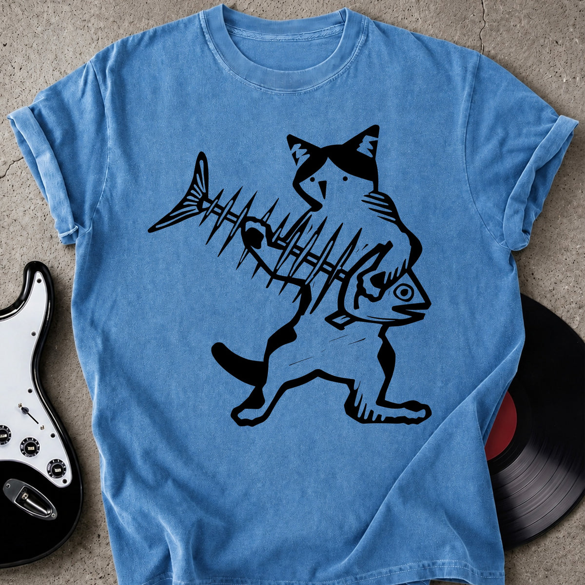 Fish Bone Guitar T-shirt
