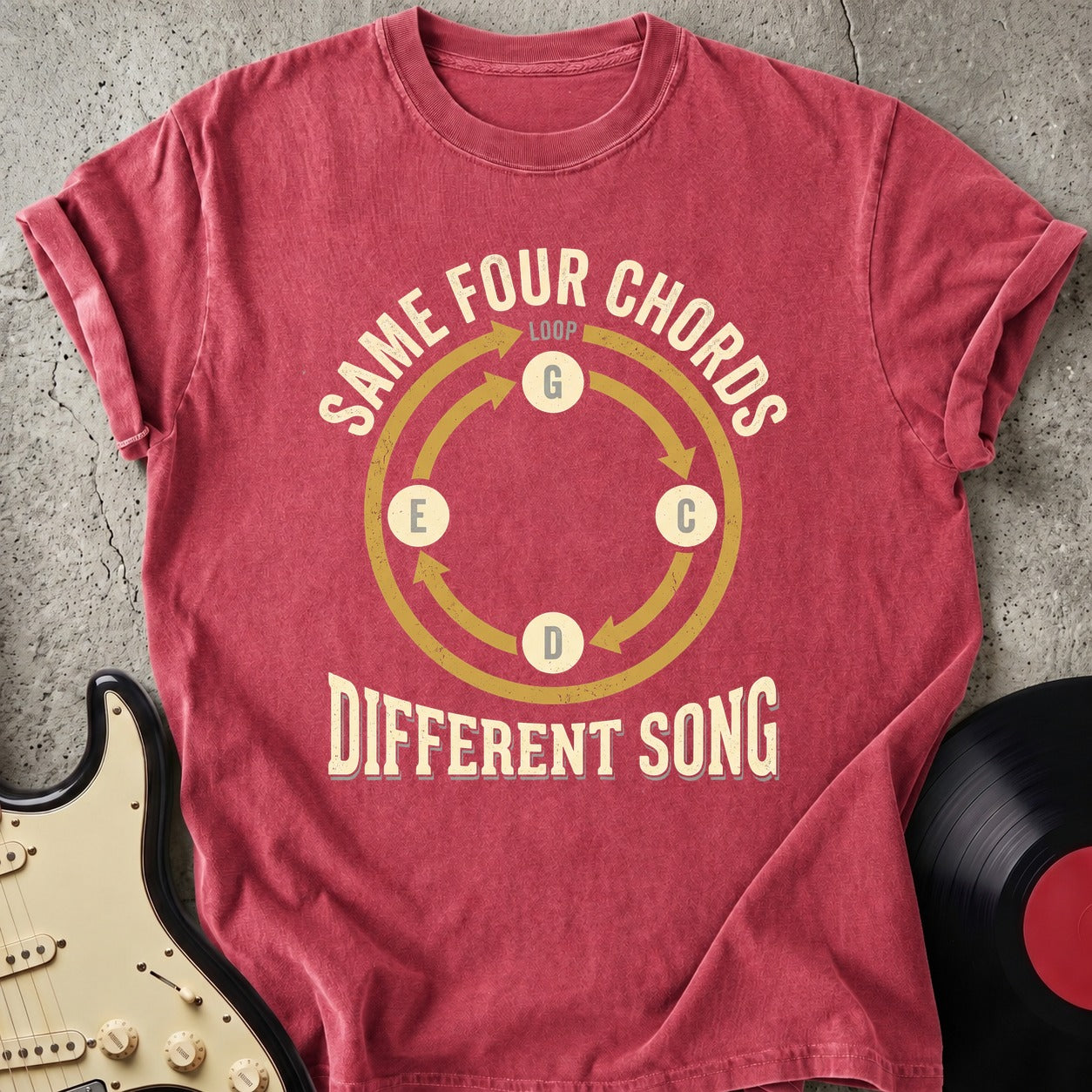 Four Chords Loop T-shirt