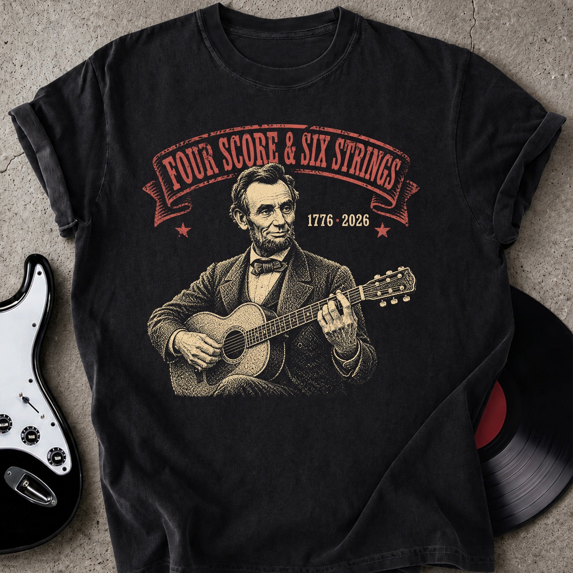 Four Score Strings T-shirt