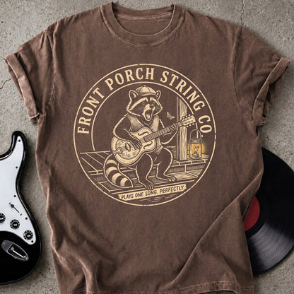 Front Porch Raccoon T-shirt