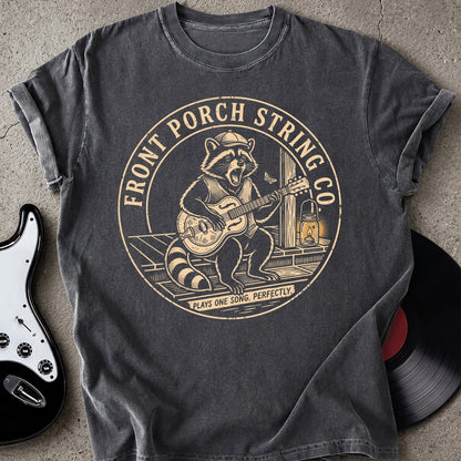 Front Porch Raccoon T-shirt