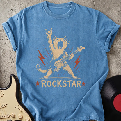 Funny Cat Rockstar T-shirt