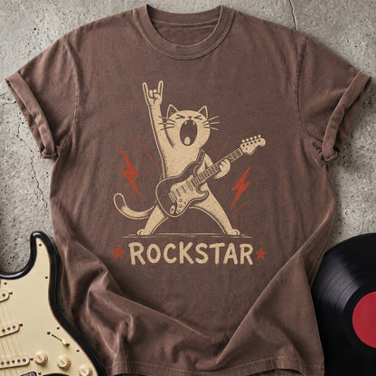 Funny Cat Rockstar T-shirt
