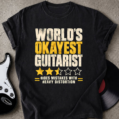 Funny Okayest Guitarist T-shirt