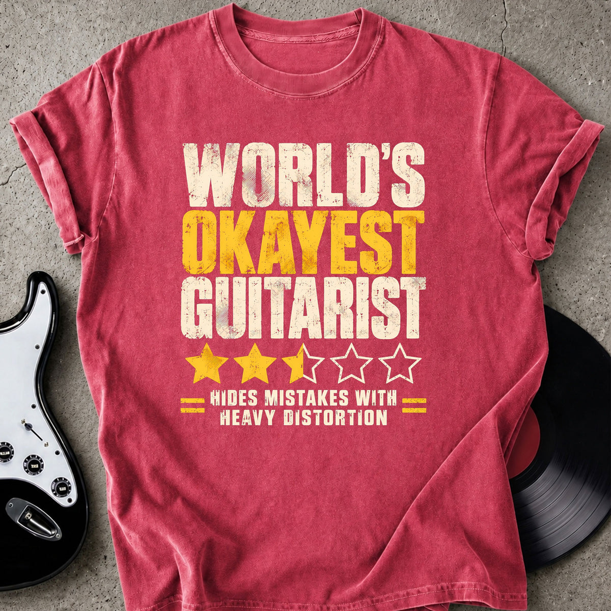 Funny Okayest Guitarist T-shirt