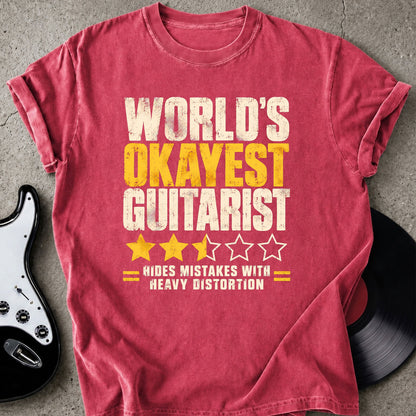 Funny Okayest Guitarist T-shirt