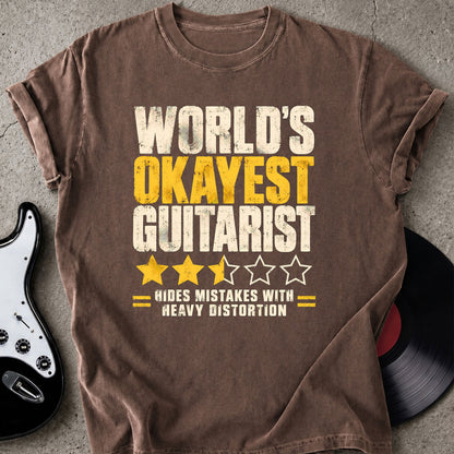 Funny Okayest Guitarist T-shirt