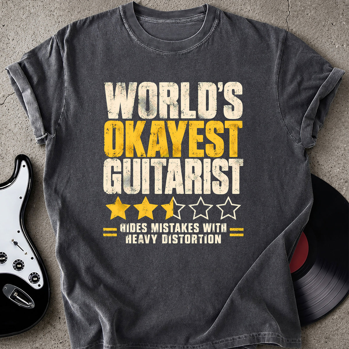 Funny Okayest Guitarist T-shirt