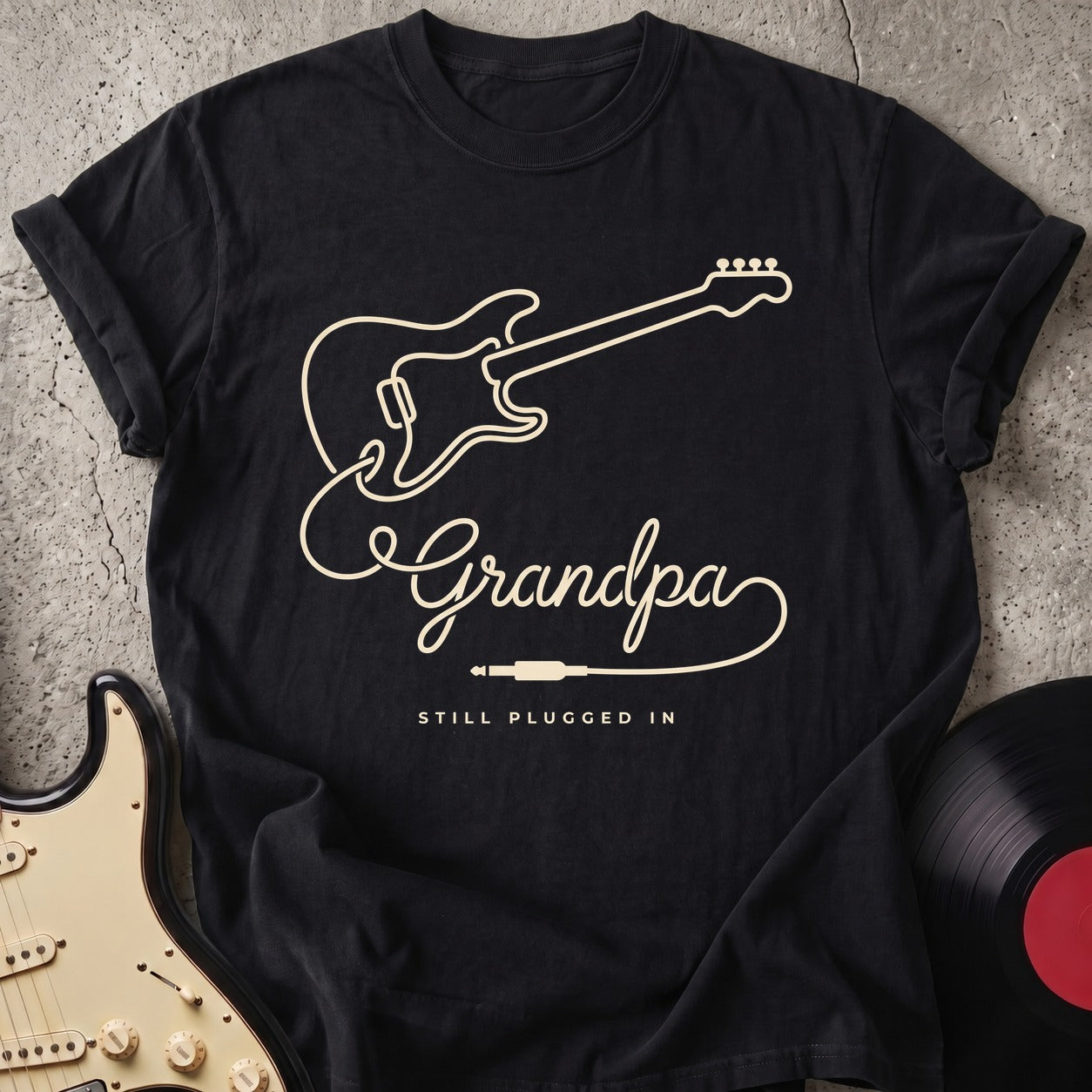 Grandpa Still Plugged In T-shirt
