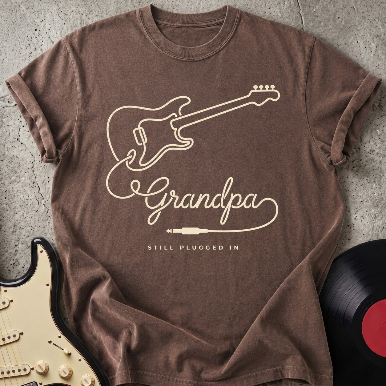 Grandpa Still Plugged In T-shirt