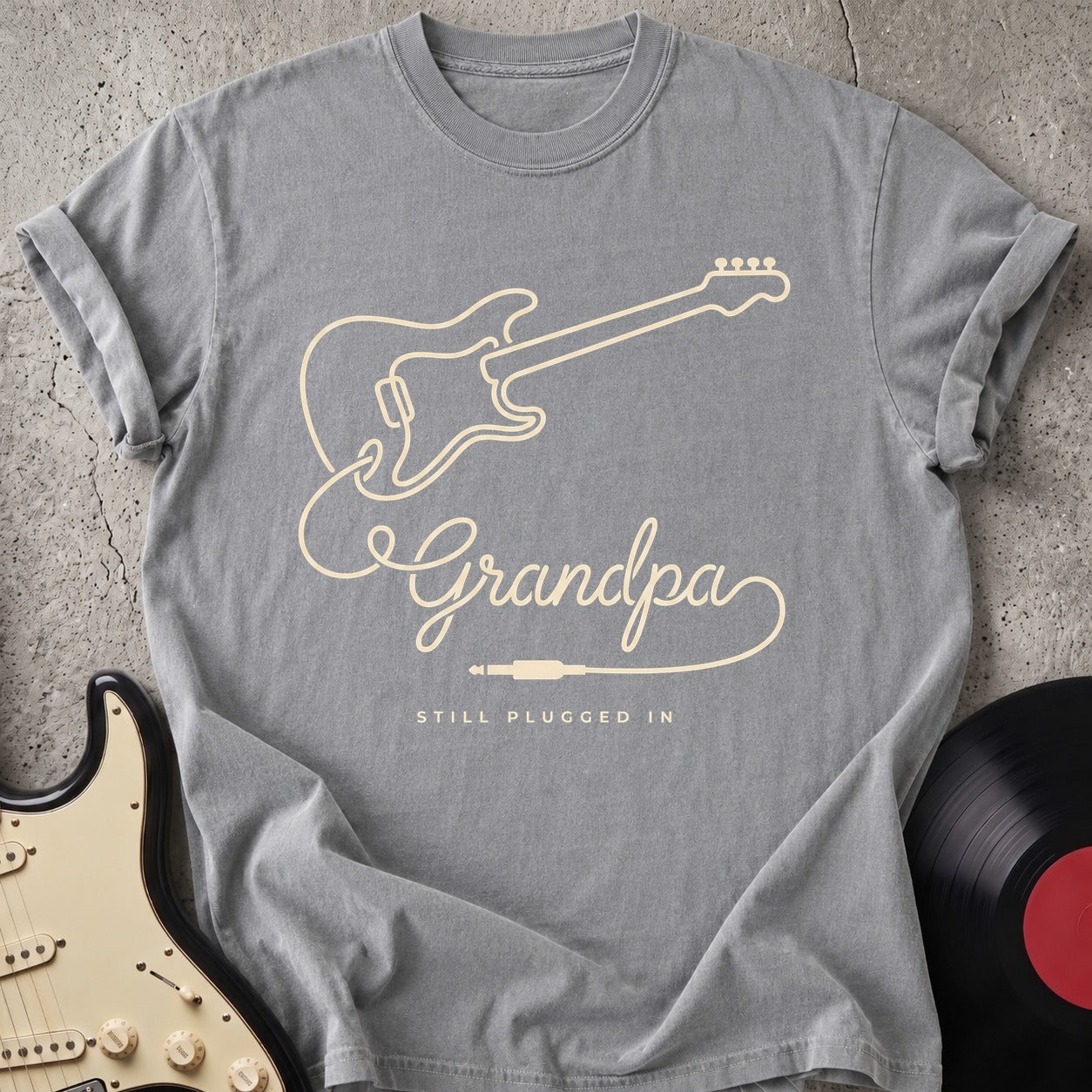 Grandpa Still Plugged In T-shirt