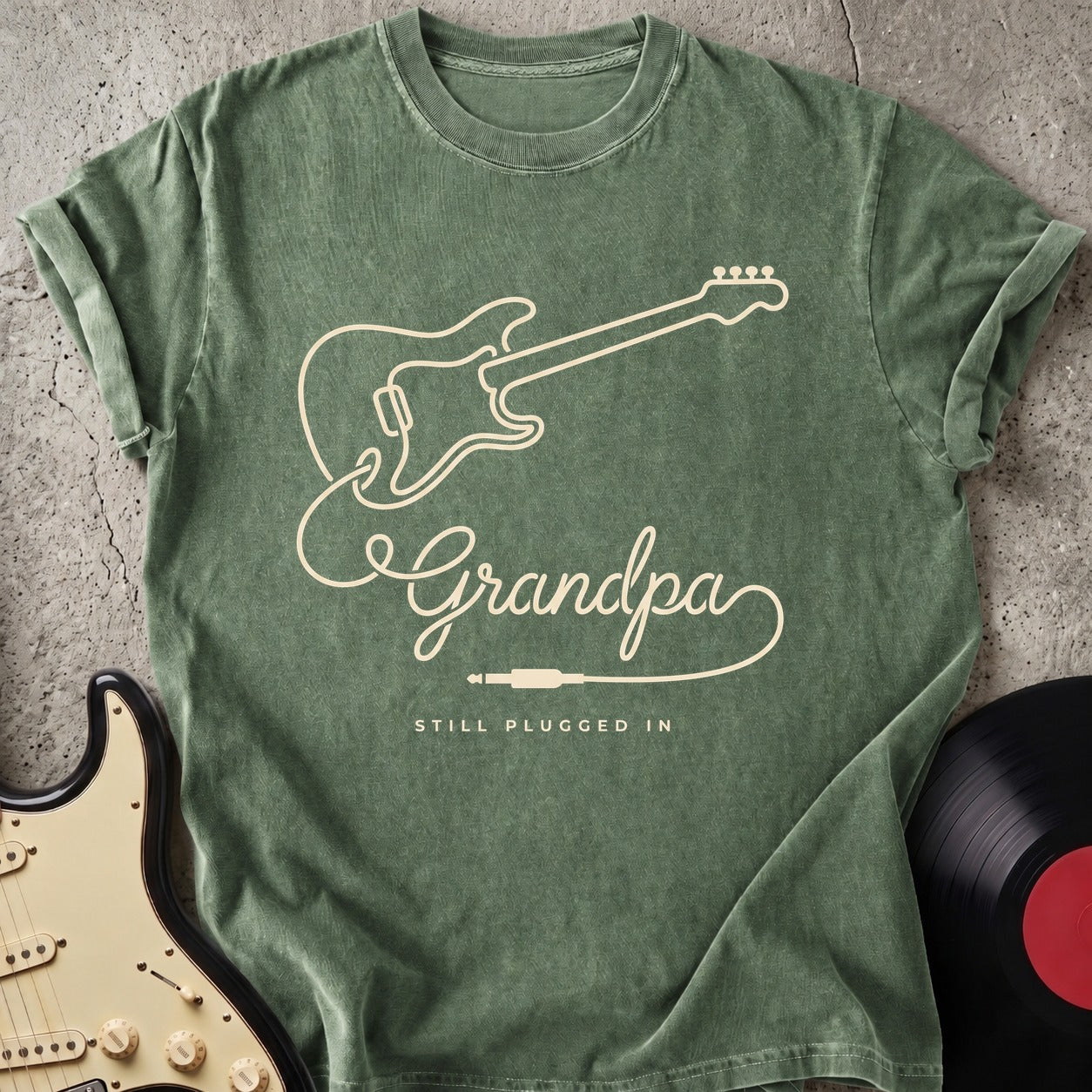 Grandpa Still Plugged In T-shirt