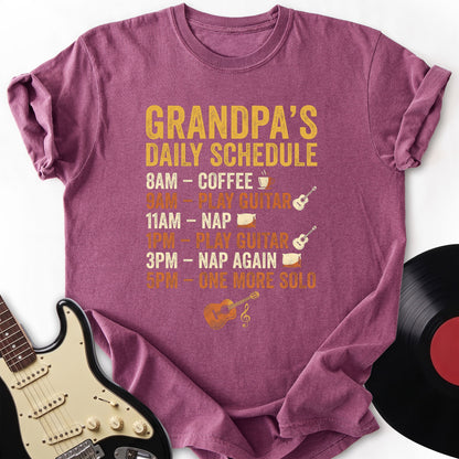 Grandpa's Daily Schedule T-shirt