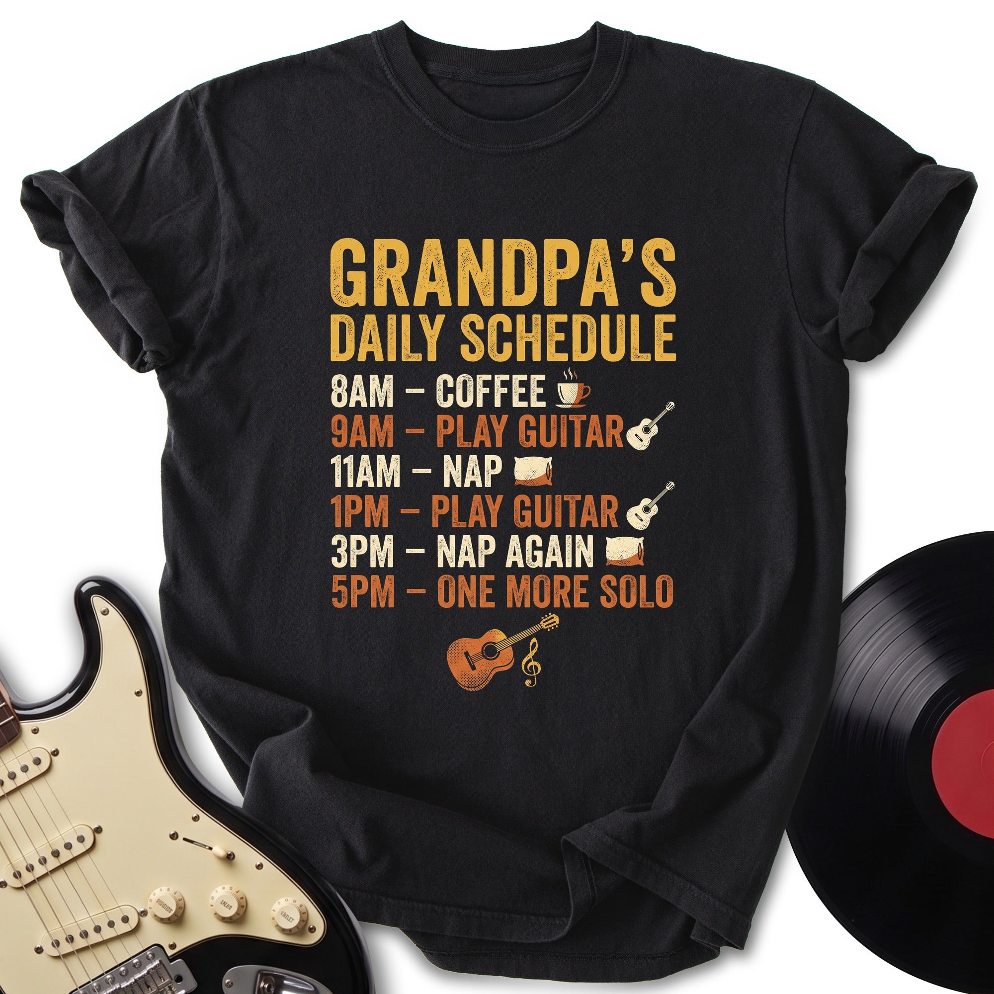 Grandpa's Daily Schedule T-shirt