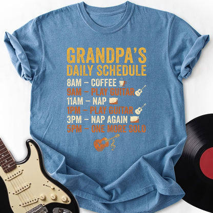 Grandpa's Daily Schedule T-shirt