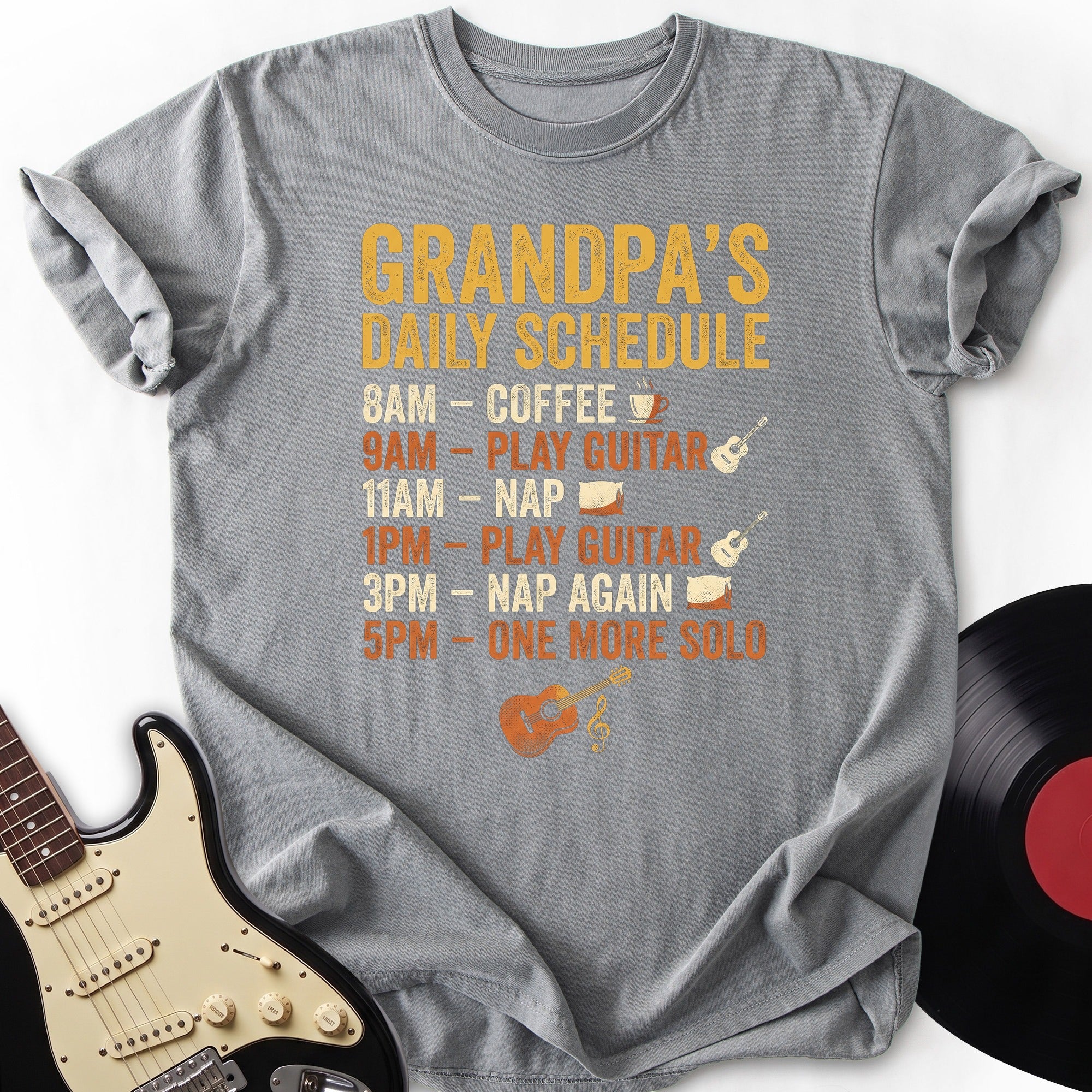 Grandpa's Daily Schedule T-shirt
