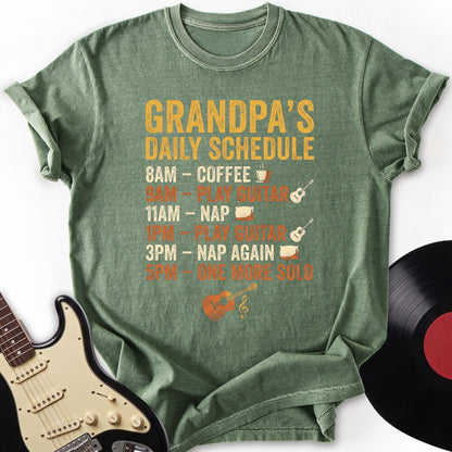 Grandpa's Daily Schedule T-shirt
